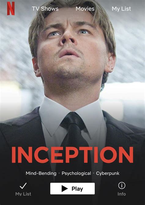 is inception on netflix